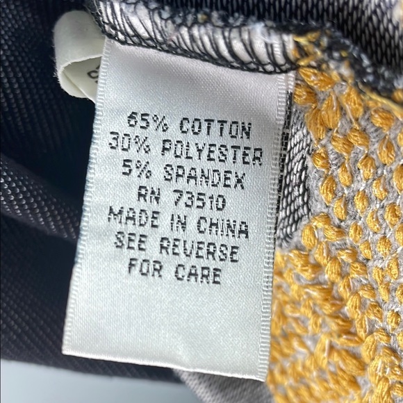 Uncle Frank Black and Gold Embroidered Boho Dress Size M - Picture 8 of 9